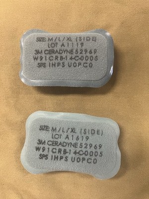 3M Ceradyne IHPS Integrated Head Protection System Helmet  Side Pad  M/L/XL #PD1