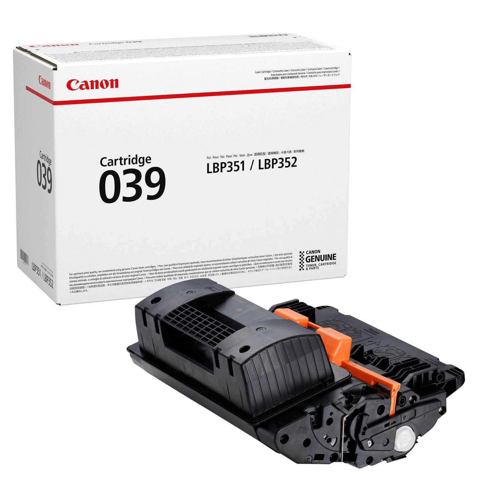 Original Canon 039 Black Toner Cartridge (0287C001)
