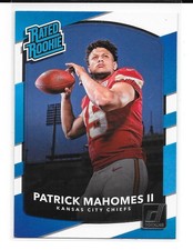 2017 Panini Donruss Patrick Mahomes RATED Rookie RC #327 RARE SP Chiefs NICE