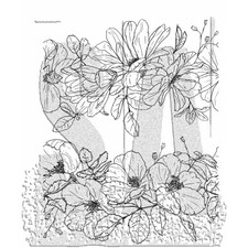 Tim Holtz Cling Mount Stamps: Floral Trims - CMS461 - Stampers Anonymous
