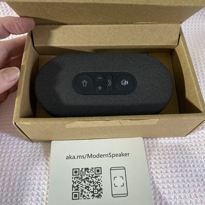 Microsoft Modern USB-C Speaker New Open Box Certified Teams Office Pouch Missing