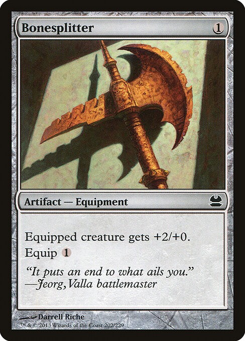 Bonesplitter Foil Modern Masters 202 NM MTG