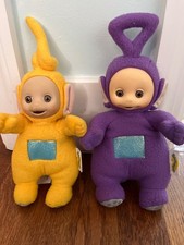 Teletubbies Tinky Winky, Laa-Laa Soft Beanie Toy 5   Vintage 1998 Playskool