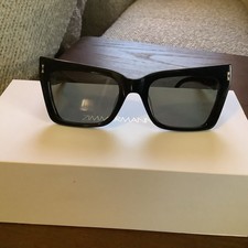 ZIMMERMAN Cipher Cat Eye Black & Green Mono Sunglasses Made In Italy W/Case Box