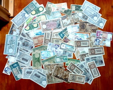 IRELAND /SERBIA/ALBANIA /ITALY/ HUGE LOT WORLD NOTES VG-F-VF-XF