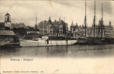 Postcard Vyborg Wiborg Viipuri Russia, port lot - 11442117