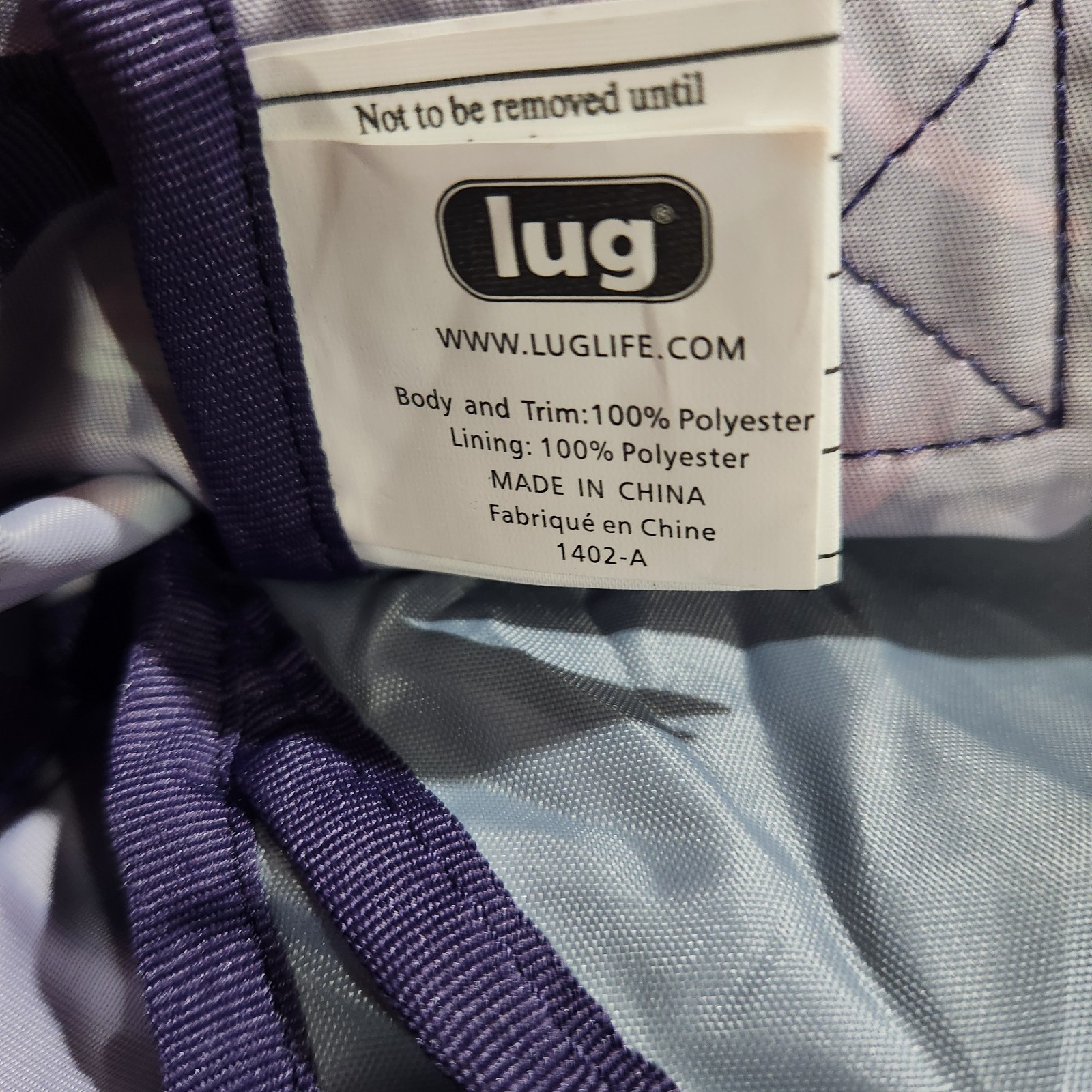 LUG Echo Packable Spacious Backpack Purple Dragon… - image 10