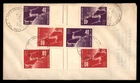 Mayfairstamps Israel 1950 UPU Gutter Tete Beche Pairs Clyde Sarzin First Day Cov