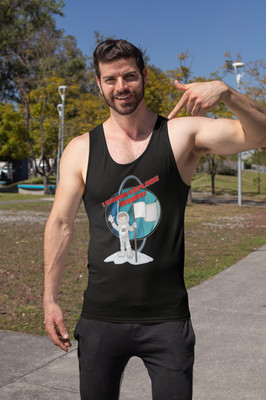 I Wanna Explore Uranus, Cotton Tank Top, Adult Inappropriate Gift, Unisex