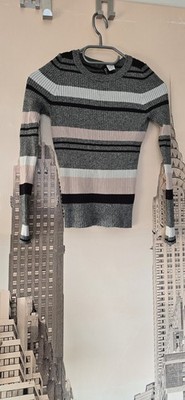 Divided H&M Damen Pullover Größe Xs Crop Bauchfrei Mehrfarbig