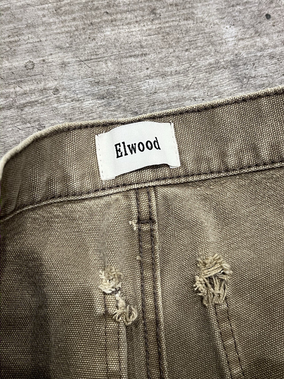 Elwood Industry Double Knee Carpenter Pants Size 31×29 Brown Beige