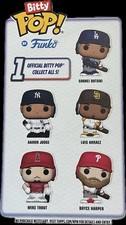 2026 Topps Series 1 Funko Bitty Pop All 5-Ohtani, Judge, Harper, Trout, Arraez