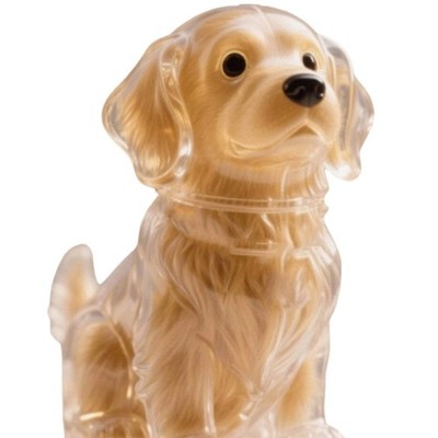 Clear Resins Animal Memorial Keychain Keepsakes Dog Shape Hair Collector Box