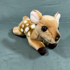 Aurora Miyoni Fawn Deer Plush Stuffed Animal Brown White Spotted Toy Unused