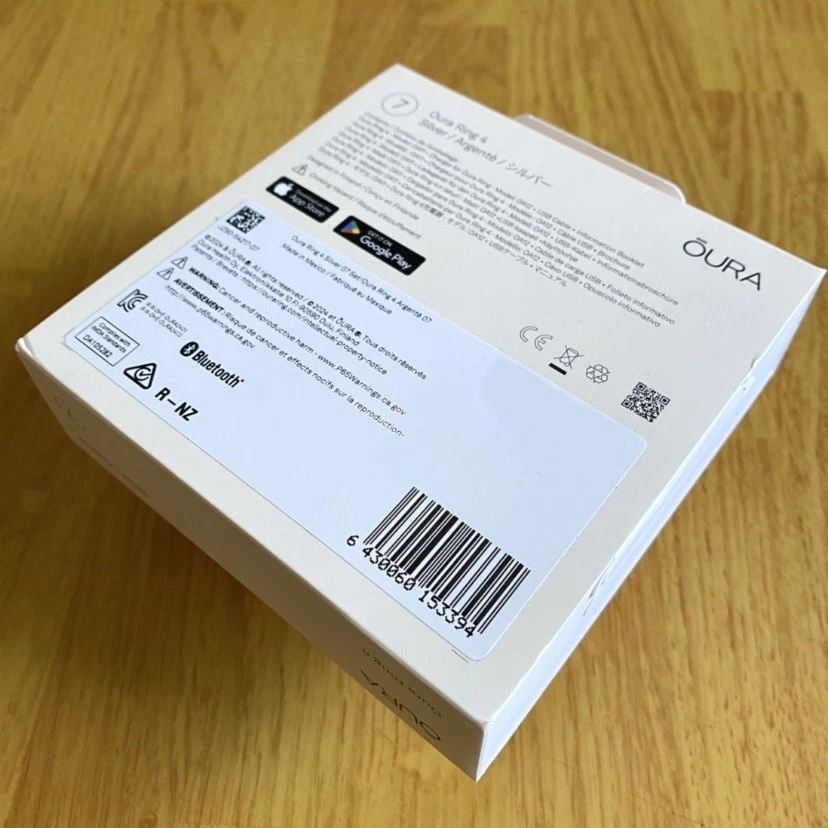 Oura Ring 4 - Smart Ring - Silver - Size 7 ( Genuine / New / Sealed ) - Image 3 of 4