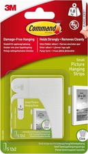 Command Picture Hanging Strips, White, Small - 12 Pairs (24 Strips) Adhesive Str 0.67 per strip