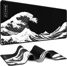 Mouse Pad Gaming - Desk Mat for Keyboard and Mouse - Kanagawa Large Mouse Pad