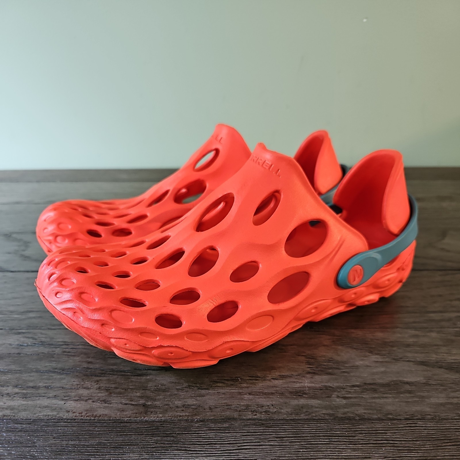 Merrell Hydro Moc scarpe acqua mandarino arancione sandali donna 9 M 7 5 spiaggia escursione