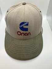 Vintage Cummins Onan Hat USA Made Snapback Diesel Generator Promo Cap Tan