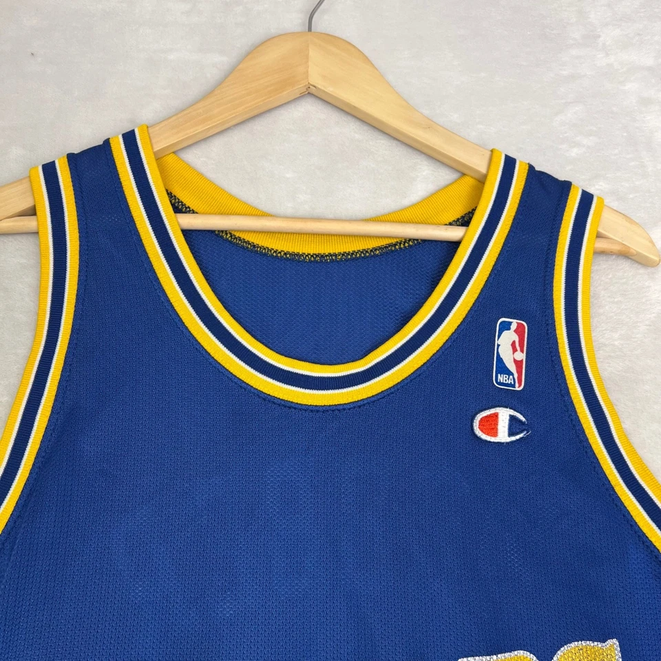 Vintage Champion Chris Webber Golden State Warriors NBA Jersey Size 44 USA Made - Image 3 of 4