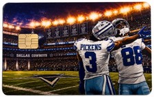 CeeDee Lamb &amp; George Pickens Cowboys Credit Card Skin Sticker | Dallas Football