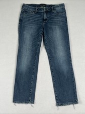 Lucky Brand Jeans Women 8/29 Blue Sweet Crop Straight Leg Stretch Denim