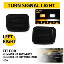 2pcs Front Amber White Led Turn Signals Fit Hummer H2 2003 Through 2009 H2 Sut 2pcs Front Amber White Led Turn Signals Fit Hummer H2 2003 Through 2009 H2 Sut