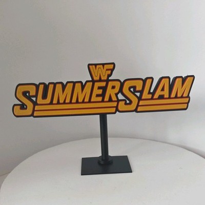 Wrestling Logo 3D printed stand | Summer Slam Wrestling display stand.