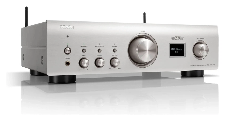 Denon Amplificatore HI FI 2.0 HEOS Streamer Premium silver PMA900HNE 85w per - Immagine 3 di 4