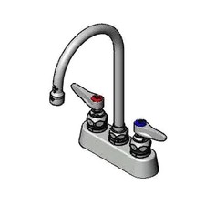 T S Brass B-1140 3-1/2" OC Deck Mount ADA Faucet w/ 5-3/4" Swing Spout
