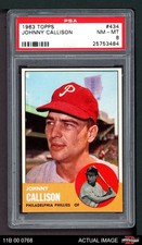 1963 Topps #434 Johnny Callison Phillies PSA 8 - NM/MT