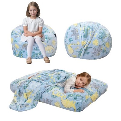 Bean Bag Chair for , Beanbag Bed Unicorn, Convertible Children Bean Chair to ...