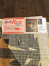 Vtg New Bucilla Rug Wall Hanging Pattern 325 Woodlands Sun (No Yarn Included)