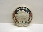 Kansas The Sunflower State KS Silver Round Bullion Coin Blank Reverse Rare Find