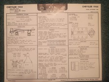 1966 Chrysler 440 V-8 Engine A.e.a. Tune-up Chart New Yorker 300 Models 1966 Chrysler 440 V-8 Engine A.e.a. Tune-up Chart New Yorker 300 Models