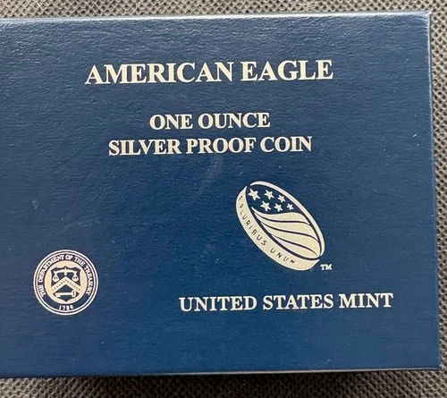 2013-W Proof $1 American Silver Eagle Box, OGP & COA