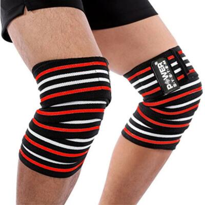 POWER SYSTEM-KNEE WRAPS Kniebandage Kniestütze Kompression Sport Bandage
