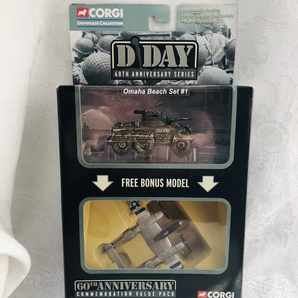 Corgi Omaha Beach Set 1 D-DAY 60th ANNIVERSARY SERIES Show Case Collection- NEW - Image 3 of 4