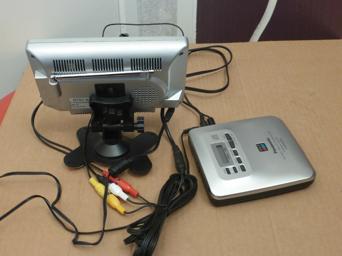 Panasonic Portable Video CD VCD Player + 8 Video CDs + 7