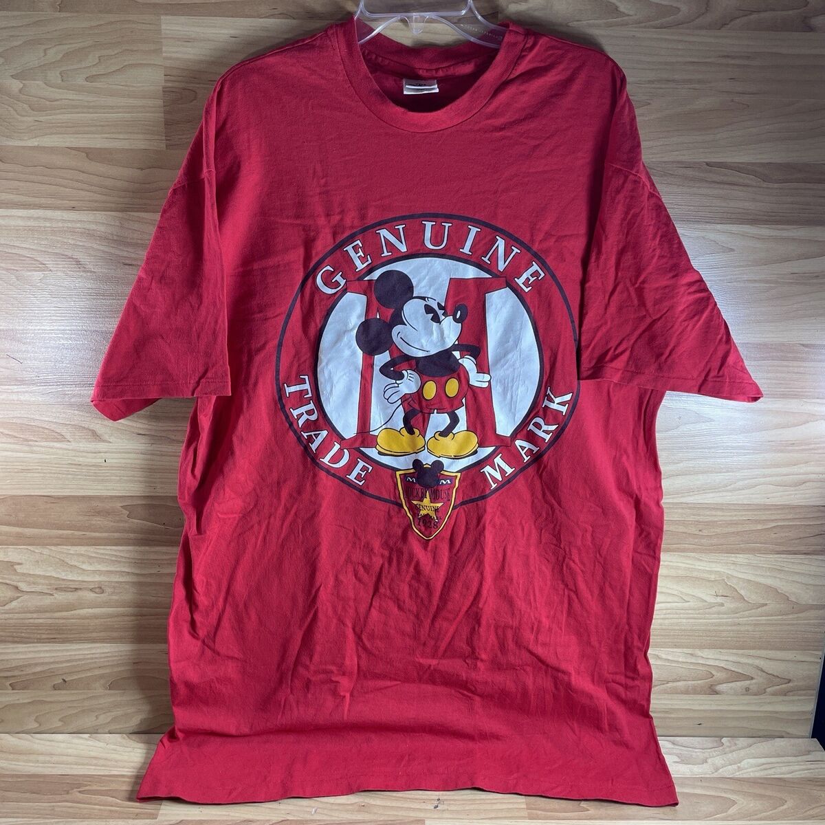VTG Single Stitch Red Disney Store Mickey Mouse Trademark VTG Single Stitch Red Disney Store Mickey Mouse Trademark