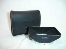 Konica Slip On Rectangular Lens Hood for 24mm and 28mm Lens, with case
