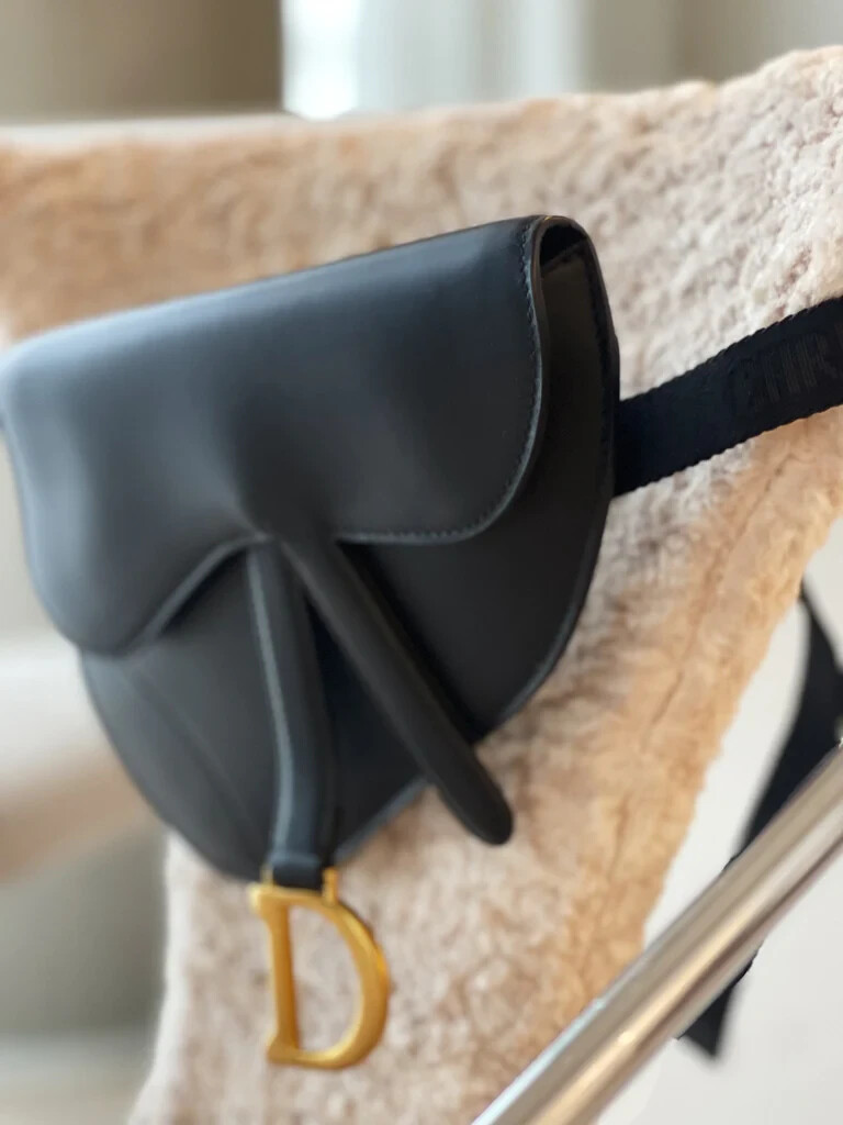 CHRISTIAN DIOR Limited Edition Leather Saddle Belt Pouch