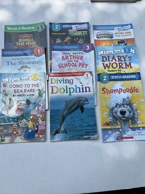 Lot Of 9 Paperback Beginning Readers -I Can Read- Level 1-2-3