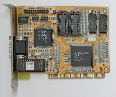 miro Crystal 20SD PCI Graphics Card (S3 Vision864, 86C864, 1MB, Retro, 1994)