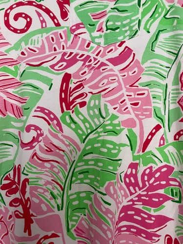 Key Lime And Pink Sleeveless Pink/Green Floral Dress With Collar Size L New - Picture 4 of 6