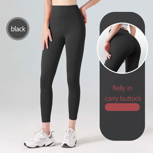 Pantaloncini da palestra da donna a vita alta senza cuciture