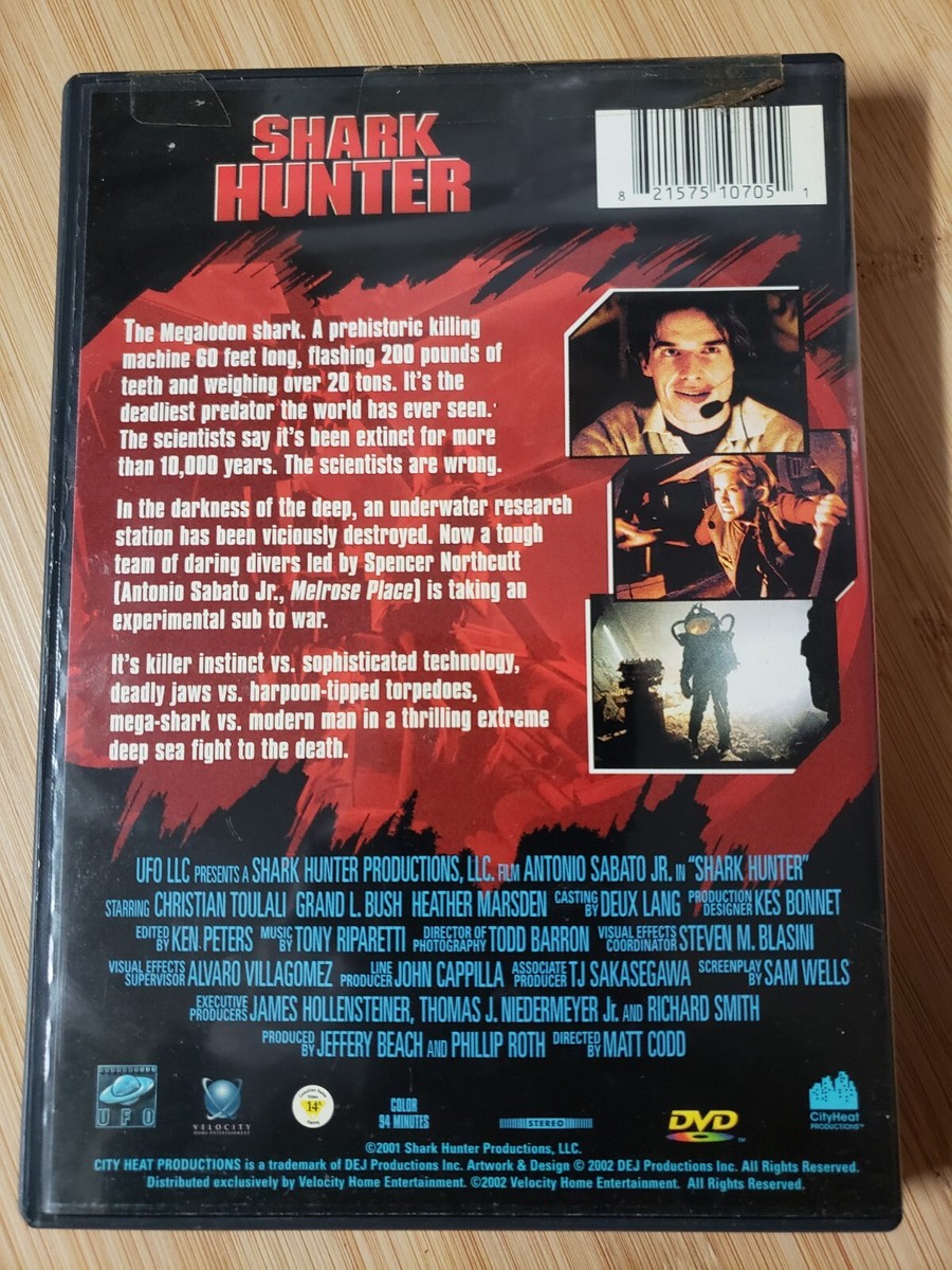 Shark Hunter (DVD, 2004) Antonio Sabato Jr. - SHARKS OCEAN