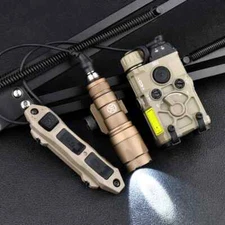 Tactical Picatinny Red Green Blue IR Laser Sight Device Weapon Flashlight Combo