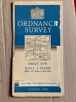 1:25,000 ordnance survey map, Sheet 31/95, East Coulston Area, Wiltshire