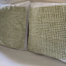 IKEA Vildris Green Standard Shams New